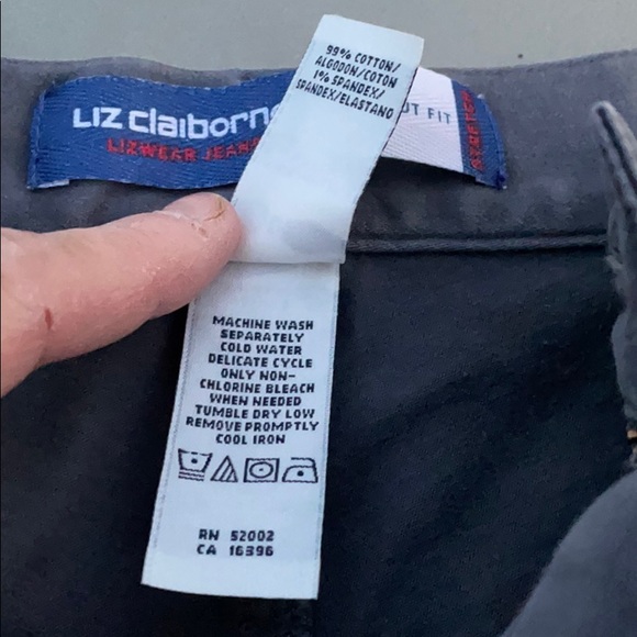 Liz Claiborne Lizwear Stretch Gray Denim Jeans Bootcut Fit Stretch 14 - Picture 9 of 9